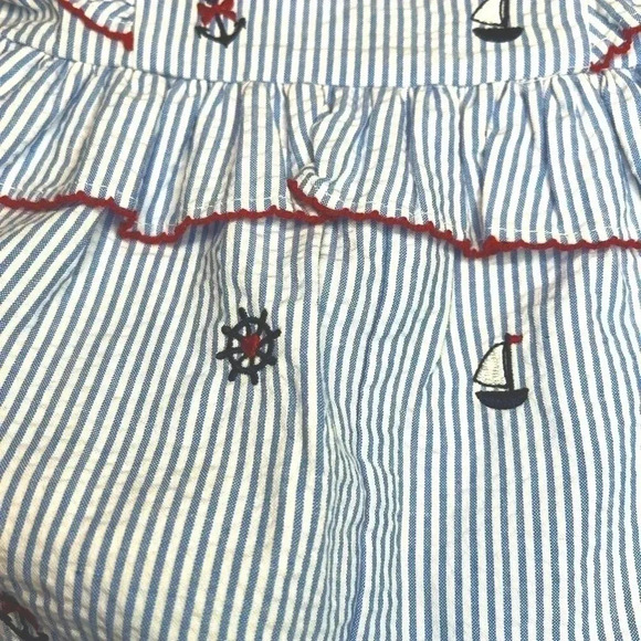 GOOD LAD BABY GIRL ROMPERS•SIZE6-9 MONTHS•SUMMER STRIPED ROMPER•POLKA DO… - Picture 5 of 10